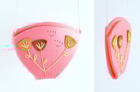 Image 2 of Stitched Seed Head Necklace (Warm Colours) 