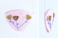 Image 3 of Stitched Seed Head Necklace (Wintery Colours) 