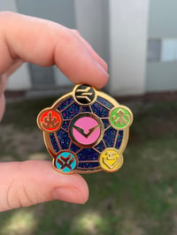 Image 2 of Voltron Pentagram Sigil Enamel Pin 