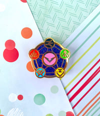 Image 1 of Voltron Pentagram Sigil Enamel Pin 