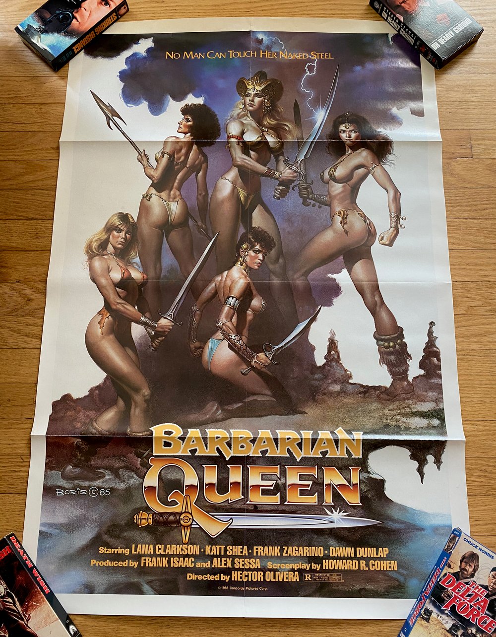 1985 BARBARIAN QUEEN Original U.S. One Sheet Movie Poster