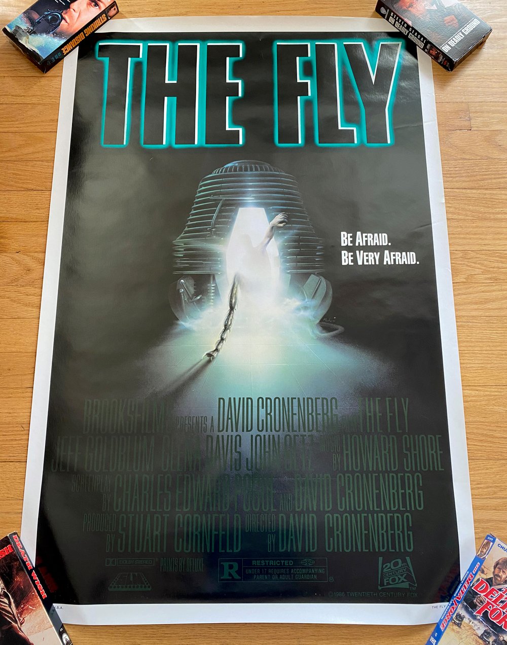 1986 THE FLY Original U.S. One Sheet Movie Poster