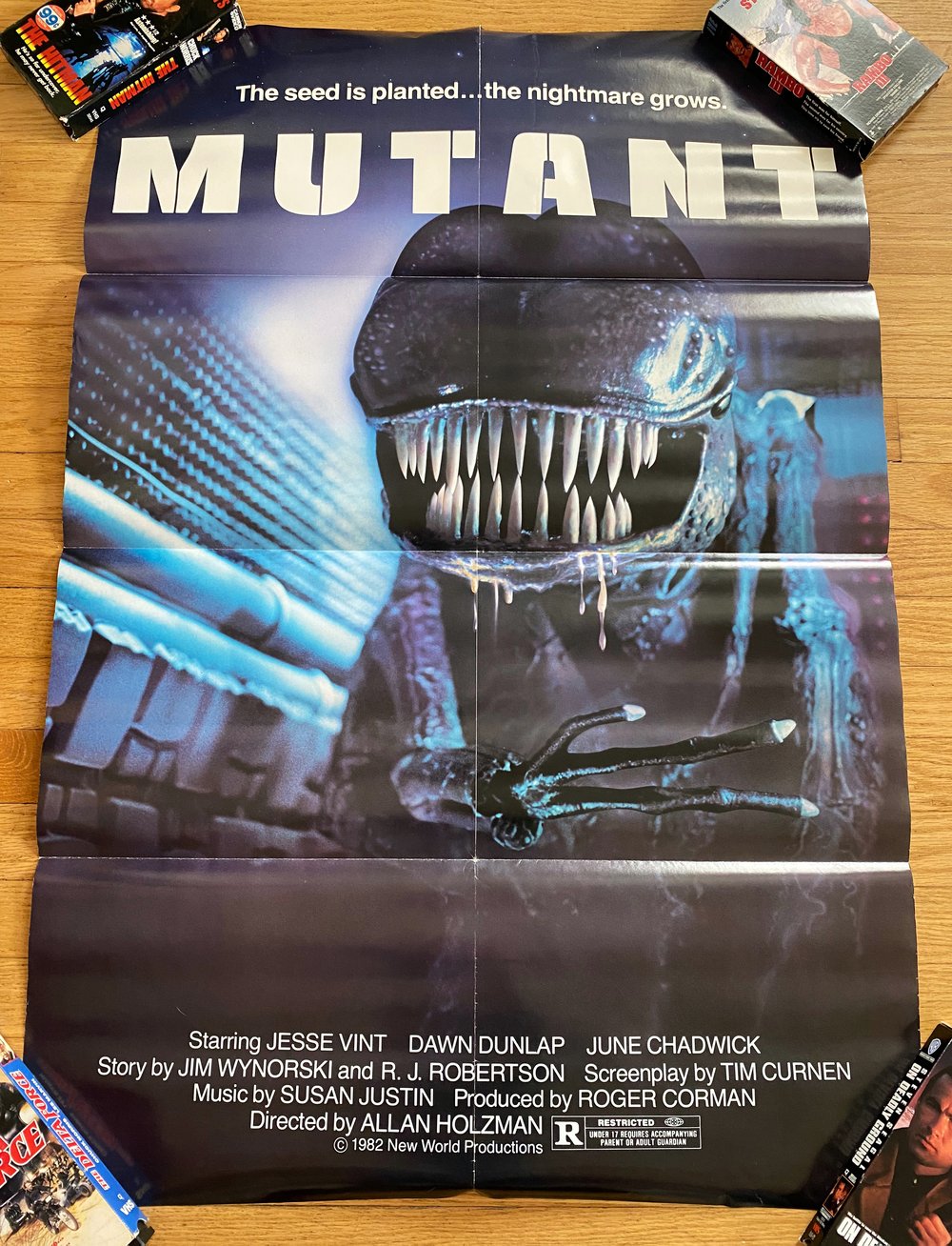1982 MUTANT aka FORBIDDEN WORLD Original U.S. One Sheet Movie Poster