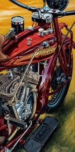 Image of Indian Scout 1928  (Giclee Canvas Framed)