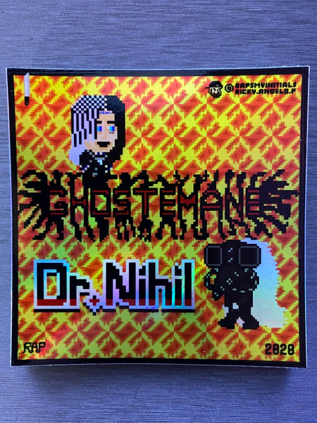 Image of Ghostemane / Dr. Nihil Retro Gaming (Limited Edition) Holographic/Iridescent Sticker