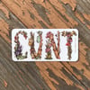 Cunt Sticker - Transparent Background