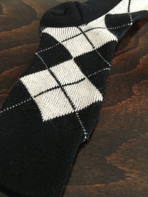 Image of Soft Merino Socks - Black & White