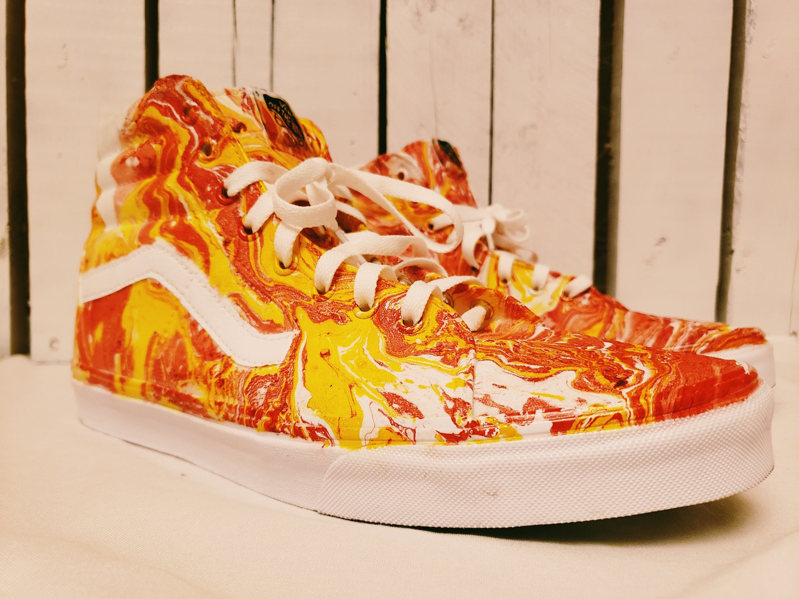 vans with red drip