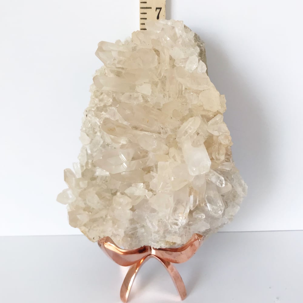 Image of Quartz no.65 + Limited Edition Rose Gold Claw Stand