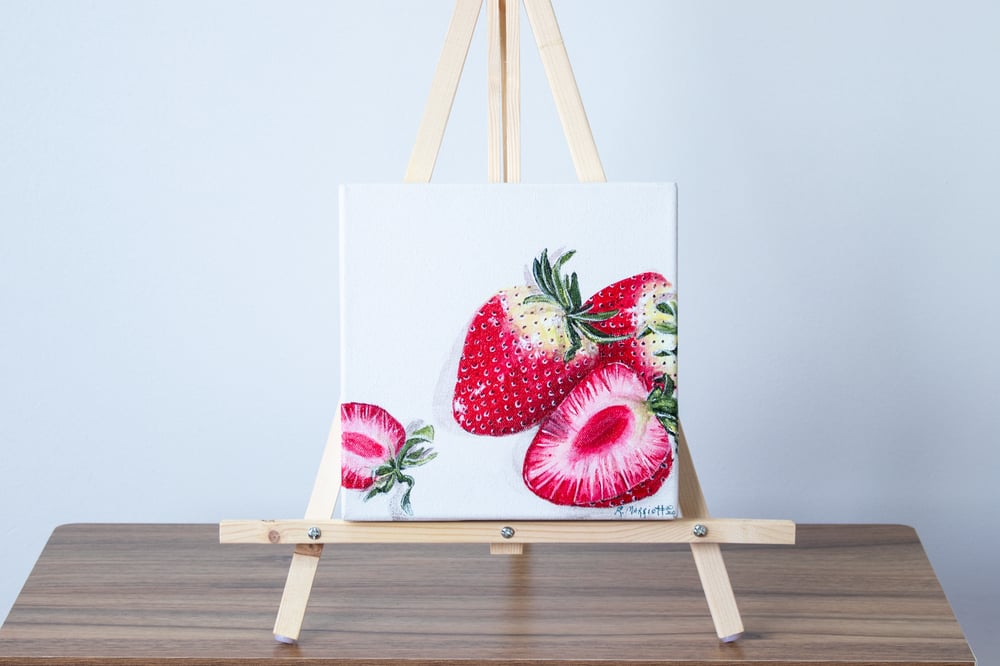 Image of Strawberries | Still Life on Canvas