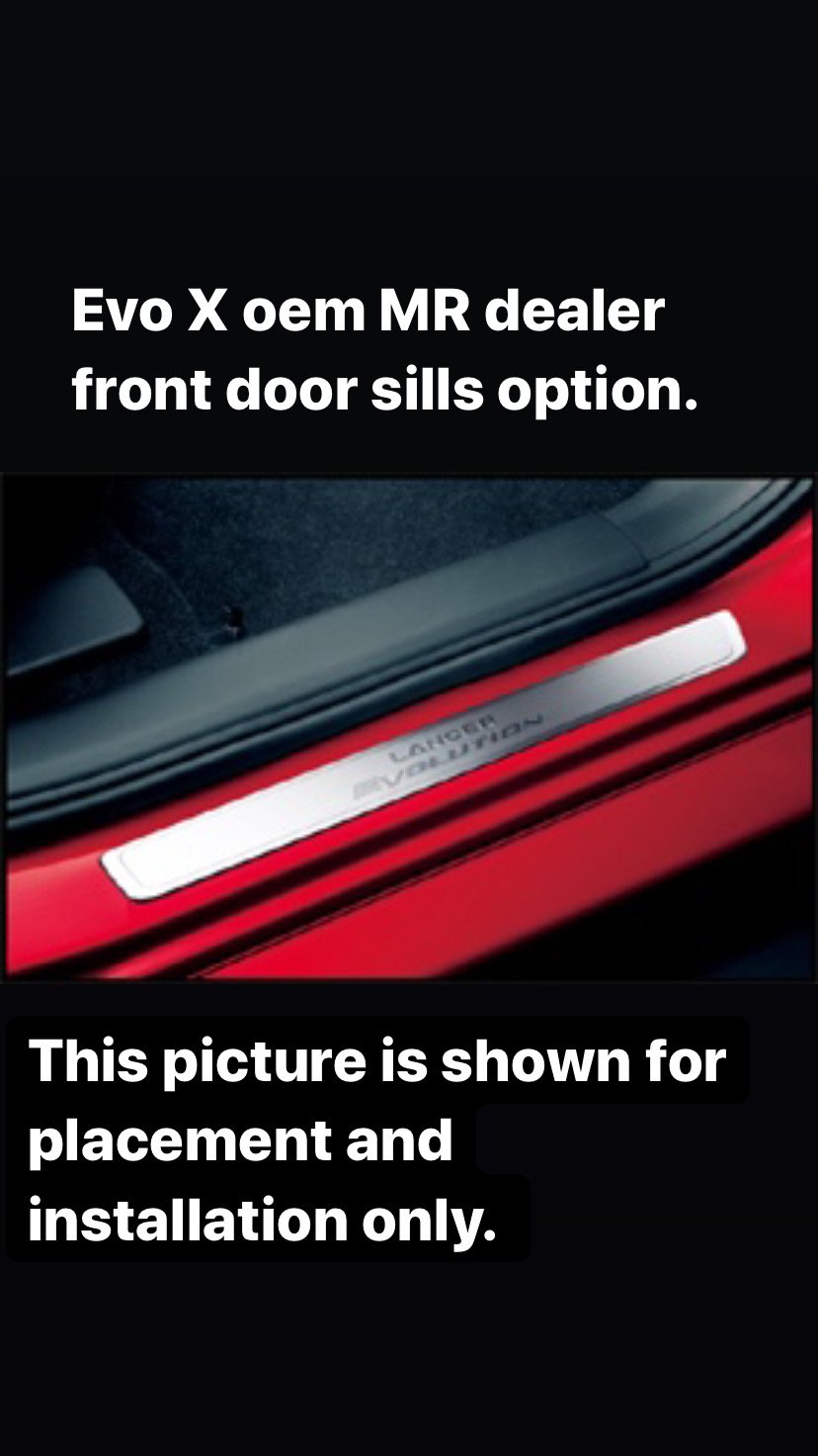 Mitsubishi Evo X titanium titanium door sills