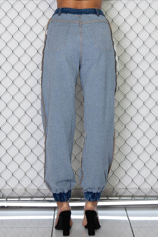 Image of Denim Inside Out Joggers 