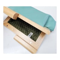 Image 4 of Sage Leather & Timber Clutch 