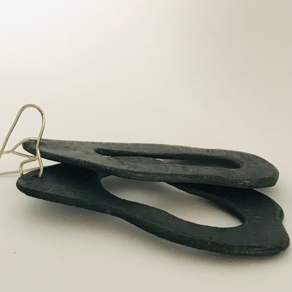 Image of Abstract ceramic earrings