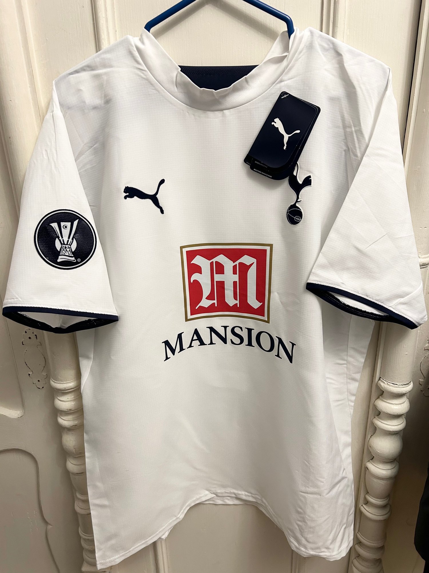 Image of NEW Tottenham Hotspur “BERBATOV 9” 2006/07 Home Shirt + UEFA patch (M)
