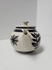 Image 2 of Teapot 3 - "Stay a while" tomb & bat *SECONDS PIECE*