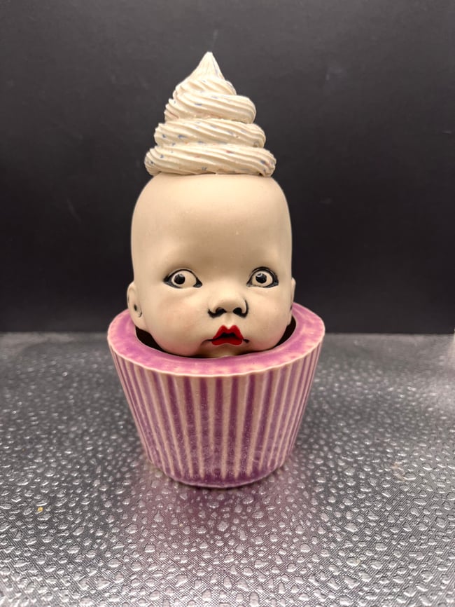 Surprised Baby Cupcake