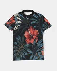 Image 1 of Floral Slim Fit Polo