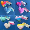 Heart shaped lip gloss keychain 