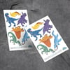 Dinosaur Temporary Tattoos (pack of 2)