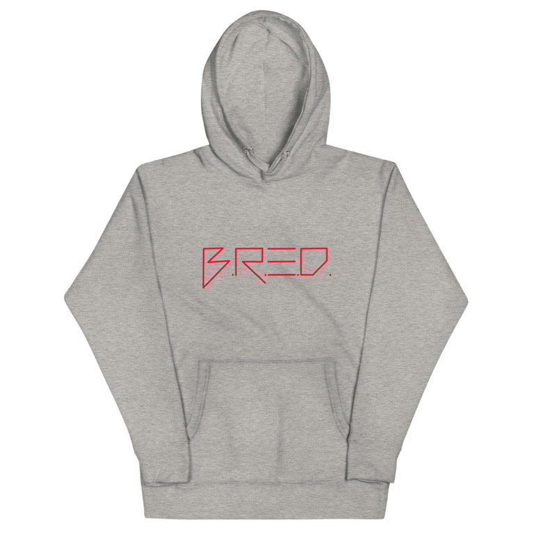Bred red writing Hoodie Image 2