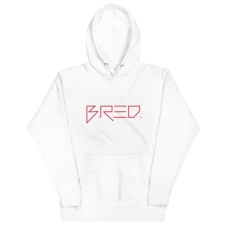 Bred red writing Hoodie