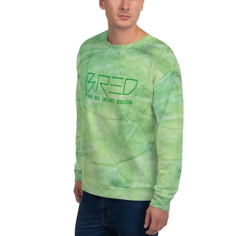 Green tie dye bred Sweatshirt