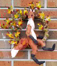 Image 5 of Fortune Fox Fiber Sculpture Wall Art 