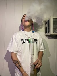 Image 2 of TERPAHOLICS LOGO TEE WHITE