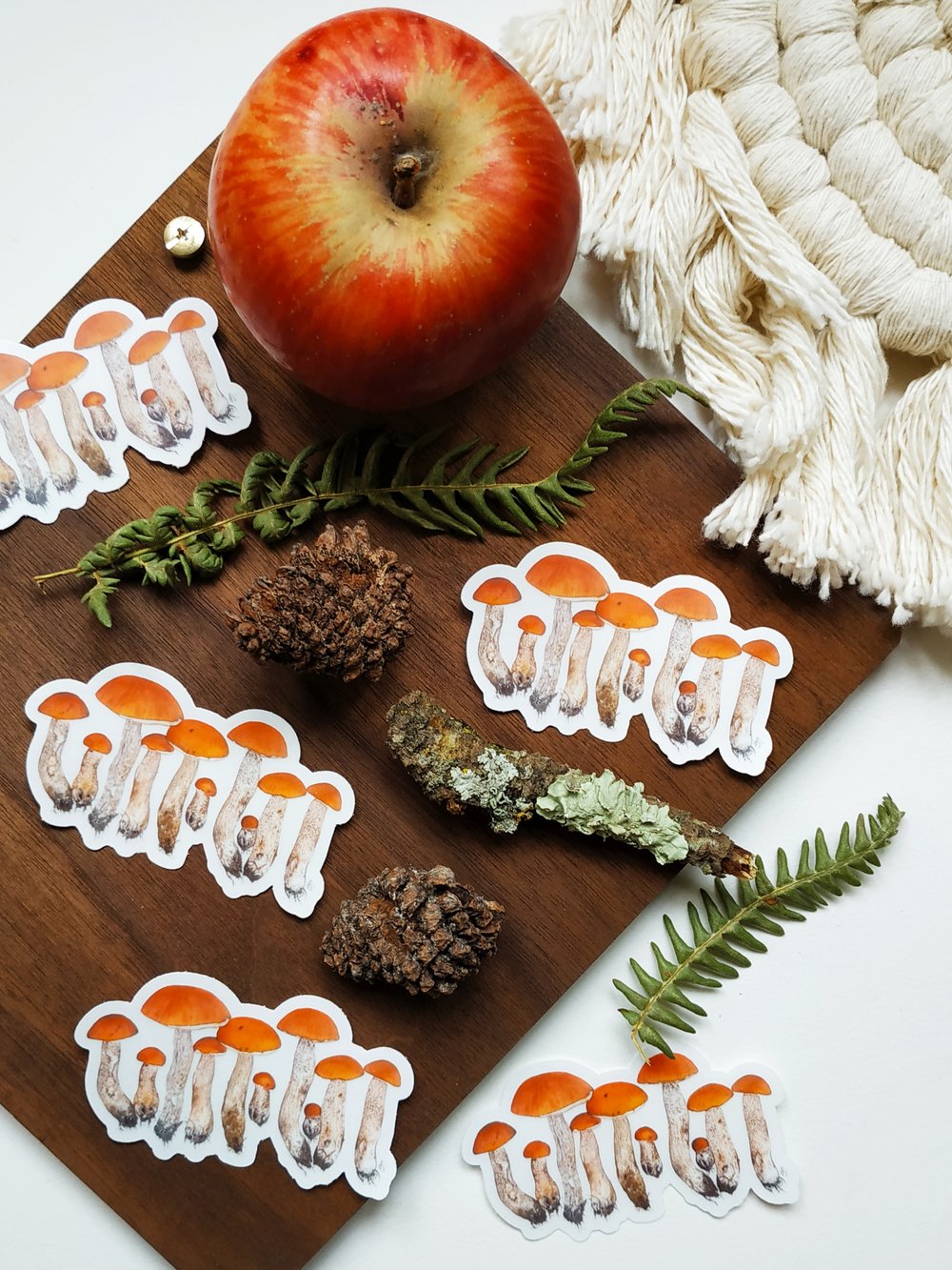 Image of Orange Boletus Clear Sticker