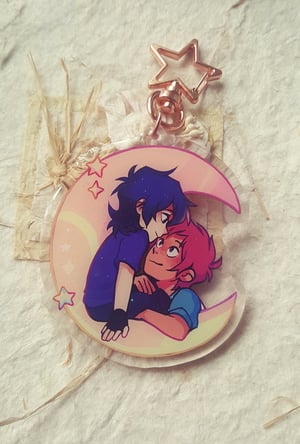 Image of Moon and Stars | Acrylic Charm