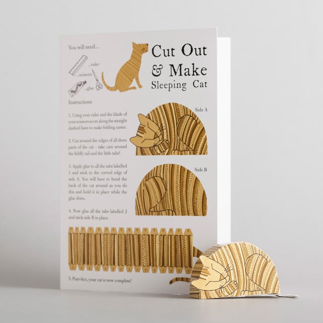 Image of Pack of 10 Cut-Out-And-Make Greetings Cards