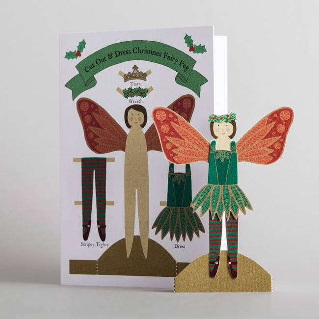 Image of Pack of 8 Cut-Out Christmas Cards