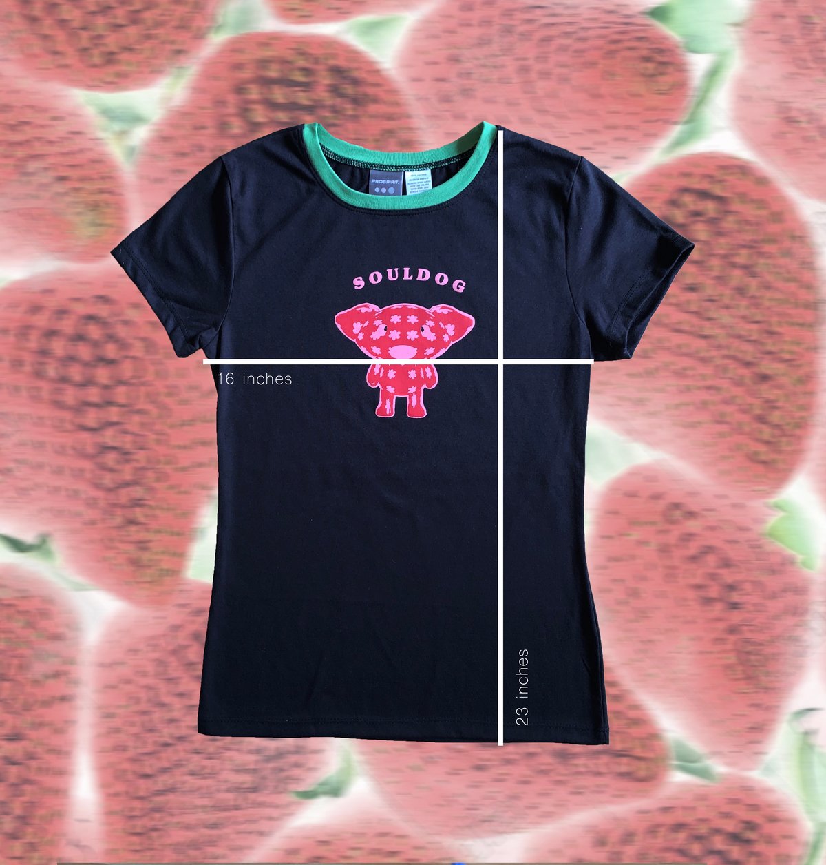 Image of Strawberry Pup Baby Tee