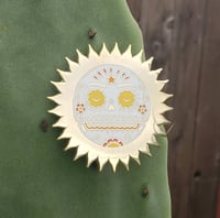 Image 3 of El Sol Calavera Enamel Pin 