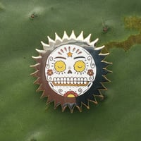 Image 1 of El Sol Calavera Enamel Pin 