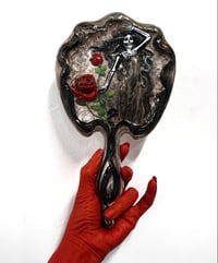 Image 1 of Wilting rose 🥀 antique hand mirror