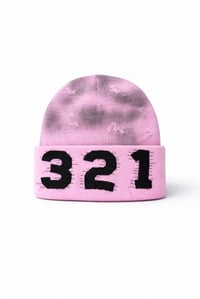 Image 1 of Light Pink Graffiti Beanie