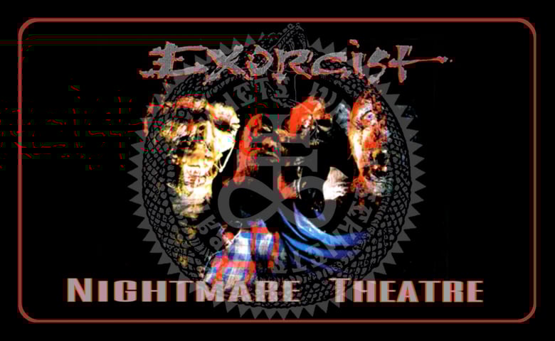 Image of Exorcist pre sale flag nightmare theatre