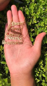Zodiac Sign Necklace 