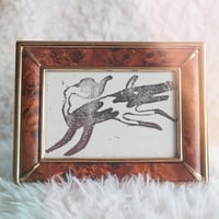 Image 1 of Fox (But No Hound) Framed Linocut