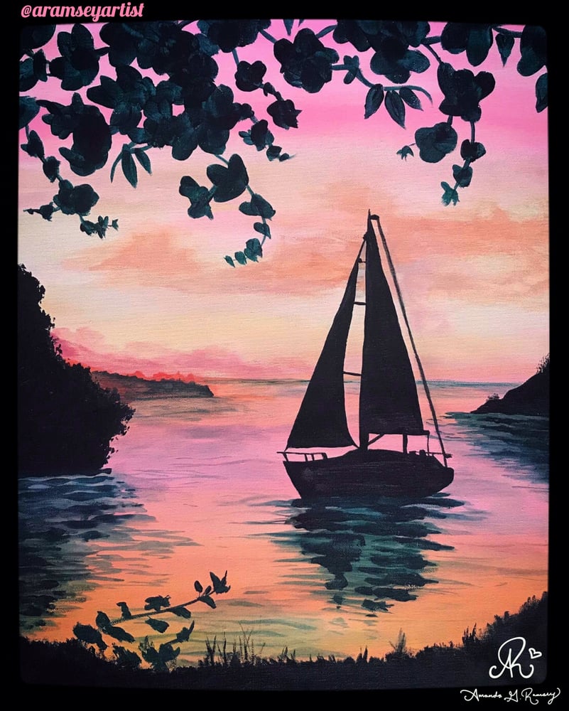Image of Sailboat Sunset