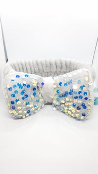 Image 1 of Sequin furry Head Band