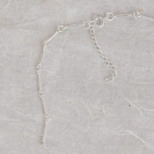 Image of Wishbone chain silver necklace