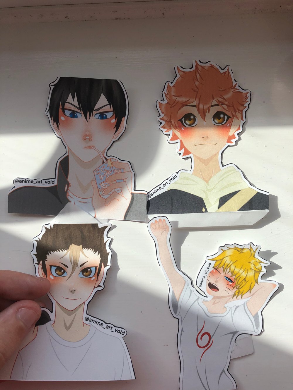 Haikyuu sticker pack Kageyama, Hinata, Nishinoya | Anime Art Void