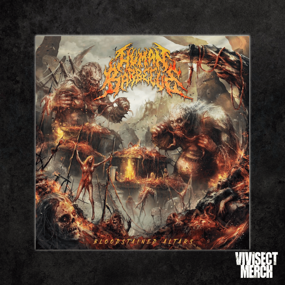 Image of Human Barbecue "Bloodstained Altars" CD