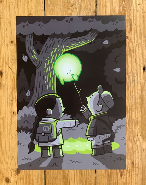 Image of The Seekers - Green A3 Print