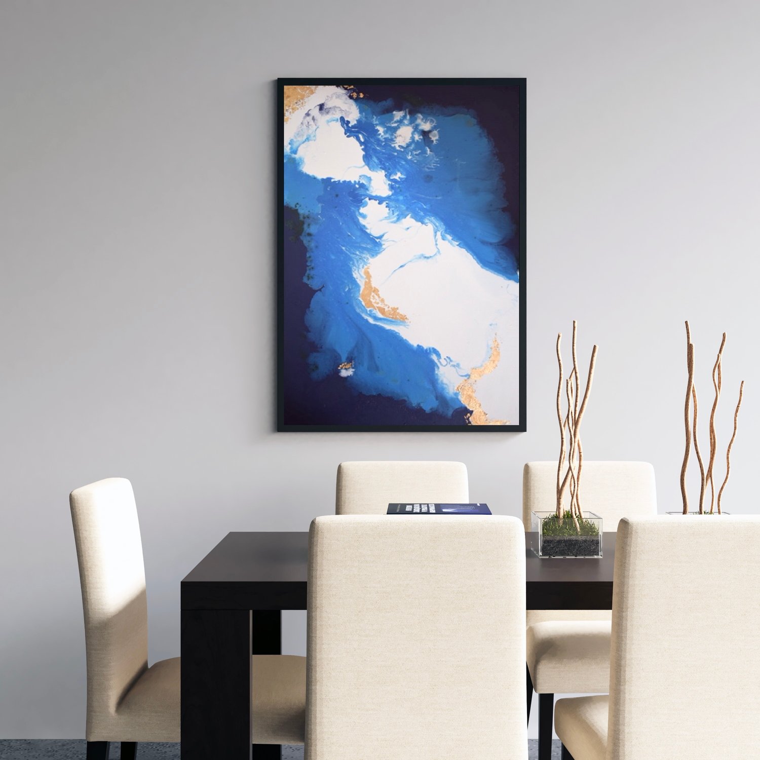 Image of Blue and Gold abstract