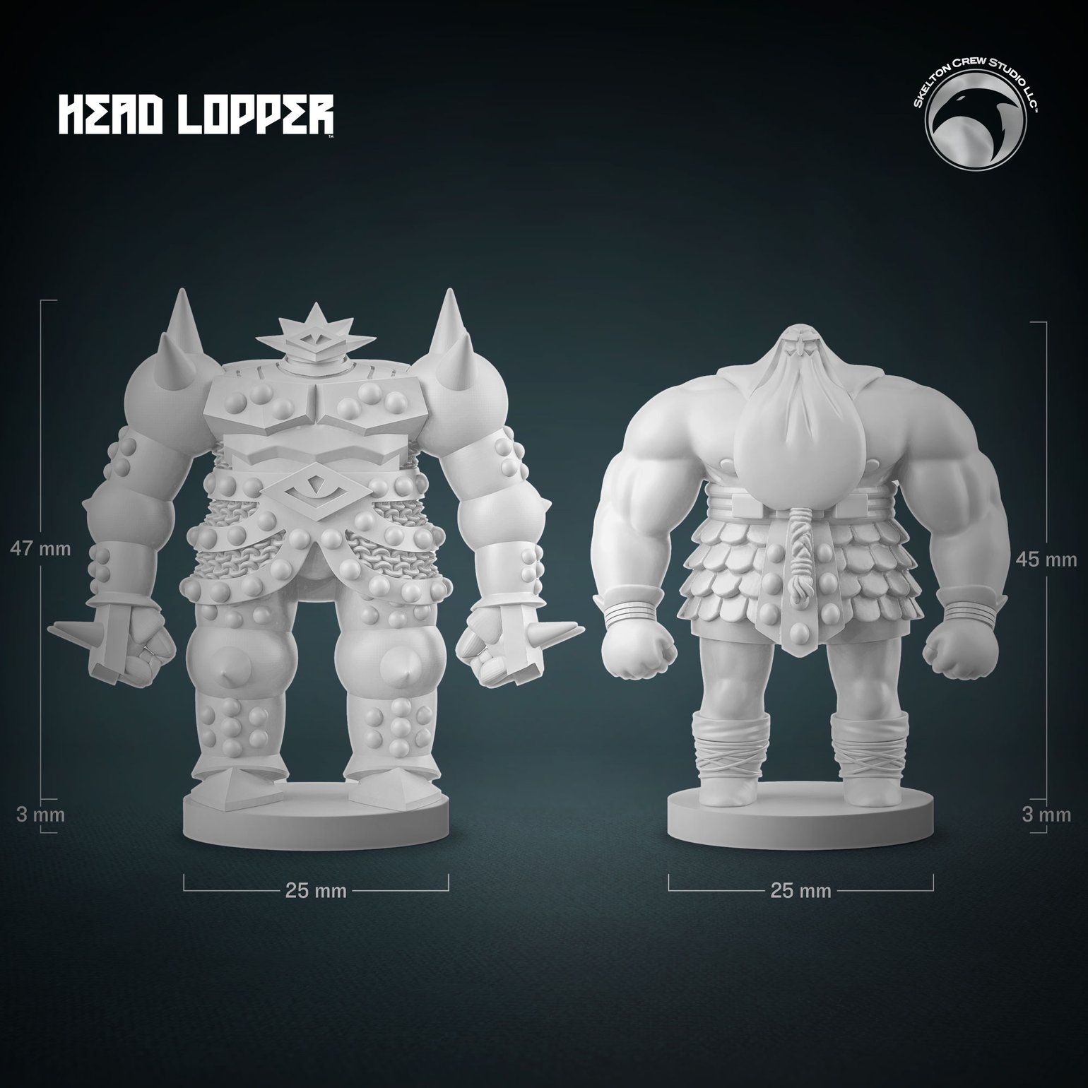 Image of Head Lopper: Norgal & Berserkr Mini Figs Set! 9 LEFT!