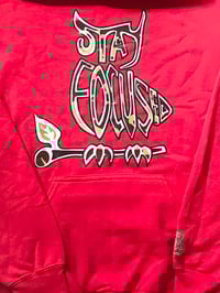 Image 2 of Stay Focused Hoody Red/ Camo